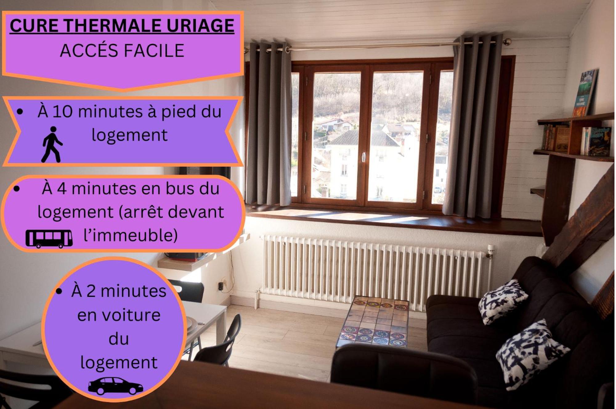 Le T2 Douillet D'Uriage - Residence Le Louvre - Cure Thermale Uriage- Proche Chamrousse - Jusqu'A 3 Personnes - Region Agreable En Toute Saison Vaulnaveys-le-Haut エクステリア 写真