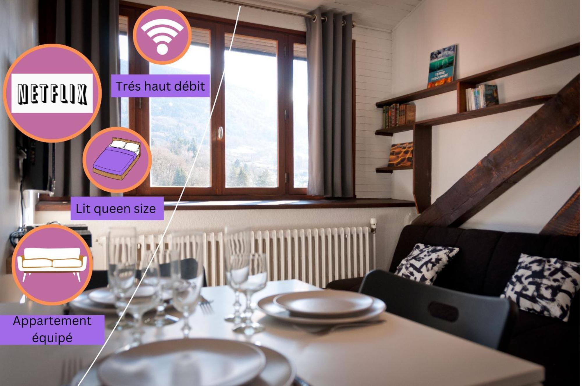 Le T2 Douillet D'Uriage - Residence Le Louvre - Cure Thermale Uriage- Proche Chamrousse - Jusqu'A 3 Personnes - Region Agreable En Toute Saison Vaulnaveys-le-Haut エクステリア 写真