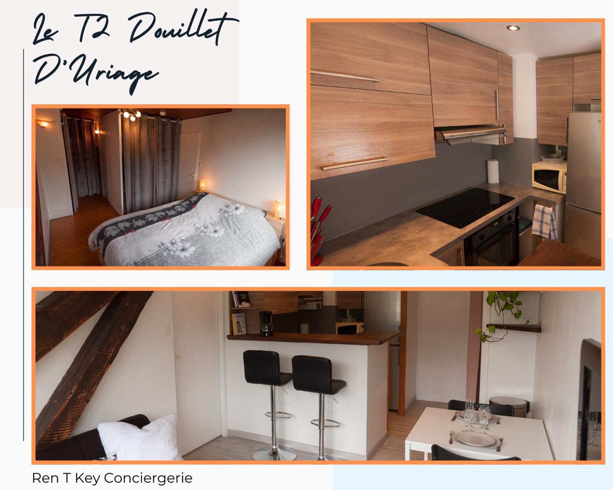 Le T2 Douillet D'Uriage - Residence Le Louvre - Cure Thermale Uriage- Proche Chamrousse - Jusqu'A 3 Personnes - Region Agreable En Toute Saison Vaulnaveys-le-Haut エクステリア 写真